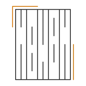 ikonka ułożonych paneli - usługi - panele laminowane