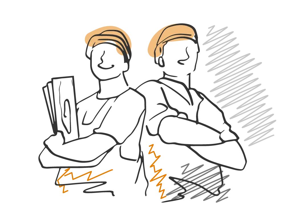 ilustracja zespół 123remonty - Igor i Swieta